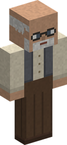 An old man with glasses