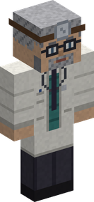 The Village Doctor, in a white coat with a head mirror