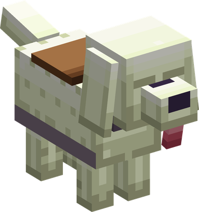 A saddled Giant Dog